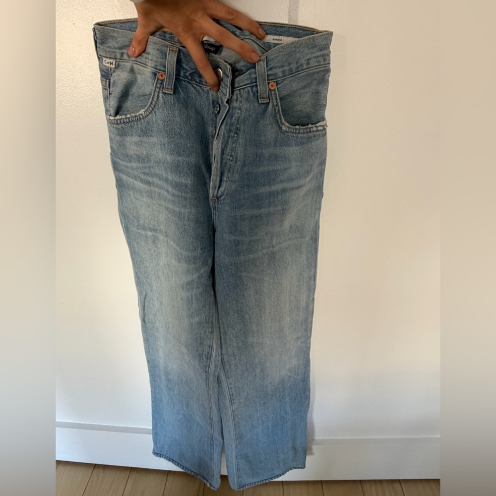 Citizens Of Humanity Light Blue Straight Leg Jeans - Picture 5 of 8